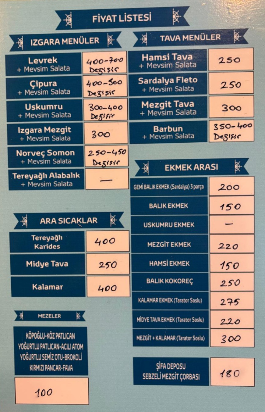 Gazemir Meydan Balıkçısı Fiyatlar